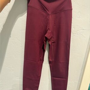 Women's Burgundy Leggings
